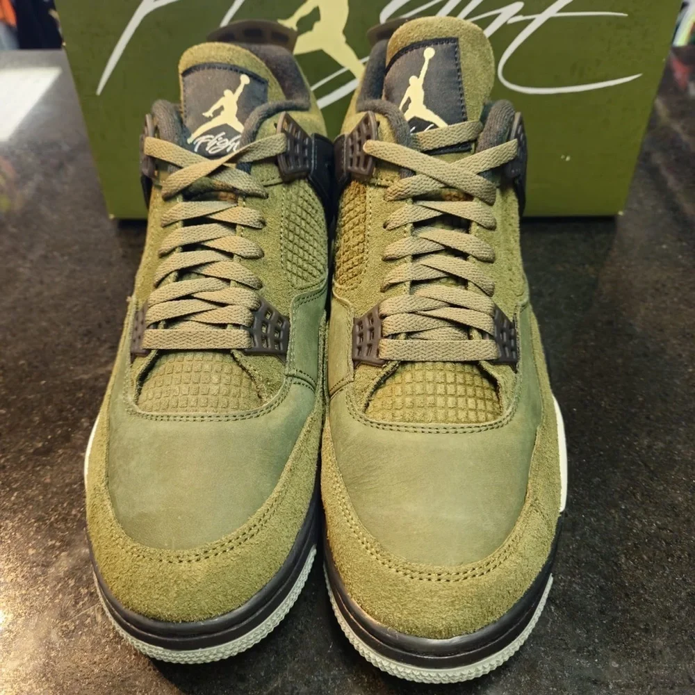 Nike Air Jordan 4 Retro SE Craft Medium Olive sz 12